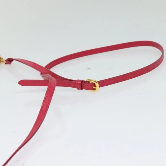 PRADA Shoulder Bag Nylon Pink Gold Auth 131736 - Picture 7 of 16